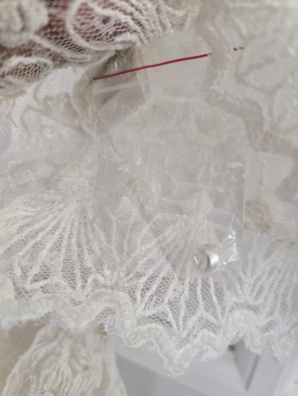 ANTHROPOLOGIE Forever That Girl Sheer Intricate White Lace Cape Drape Blouse NWT
